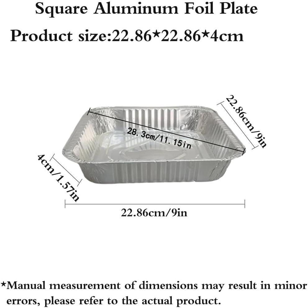 Non-Stick Disposable Air Fryer Aluminum Foil Liners Square 50 count, Oil-Proof Aluminum Foil Tin Box Also for Steamer Basket Oven & Grill (9 * 9 Inch-Square) Non-Stick Disposable Air Fryer Aluminum Foil Liners Square 50 count, Oil-Proof Aluminum Foil Tin Box Also for Steamer Basket Oven & Grill (9 * 9 Inch-Square)