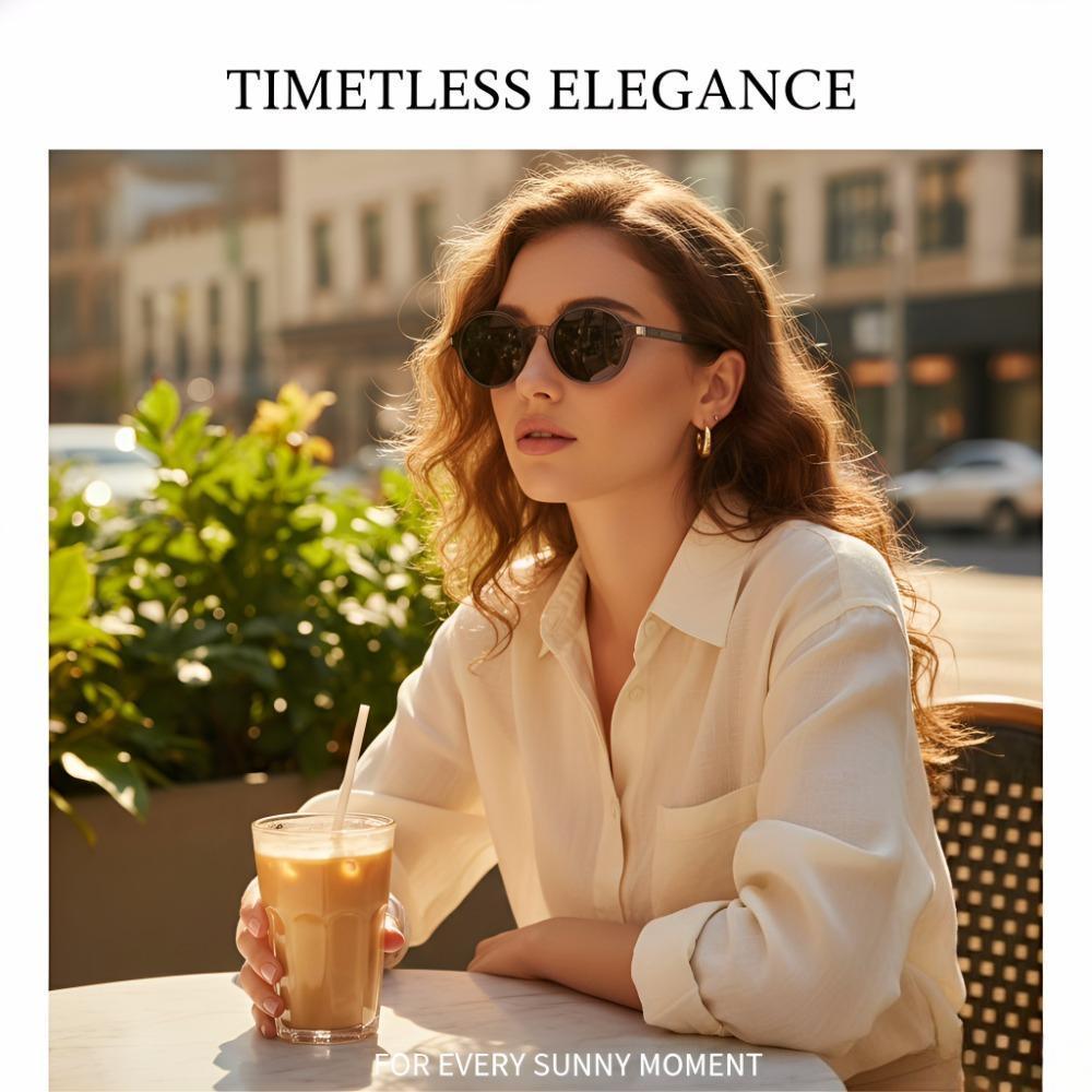 Unisex Collection Retro Round Polarized Sunglasses, Timeless Style for Every Occasion UV400 Protection Lightweight Multi-Color Sun Glasses for Men Women Daily Wear Vacation Casual 2026