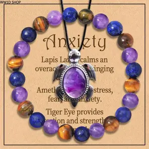 Women's 2 Piece Crystal Jewelry Set with Beaded Bracelet and Gemstone Necklace, Stackable Accessories for Daily Wear and Gift Styling
