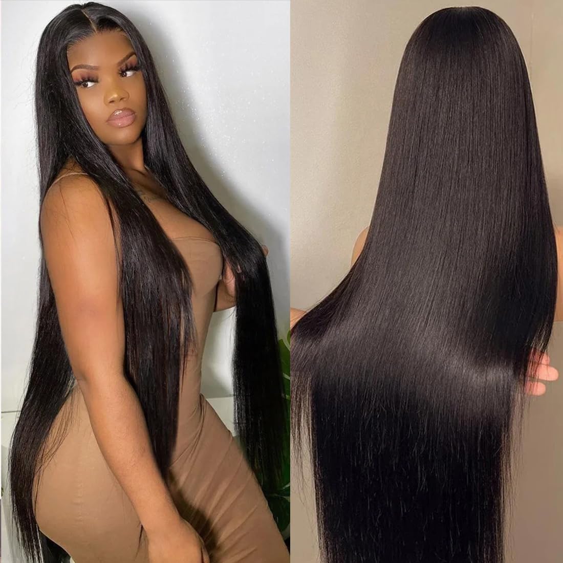 Bling Hair 180% Bone Straight 360 HD Full Lace Frontal Human Hair Wigs  For Woman Cheap Brazilian 13X6 13x4 Lace Front Human Hair Wig Smooth Pre Plucked 12-36 Inch Wholesale