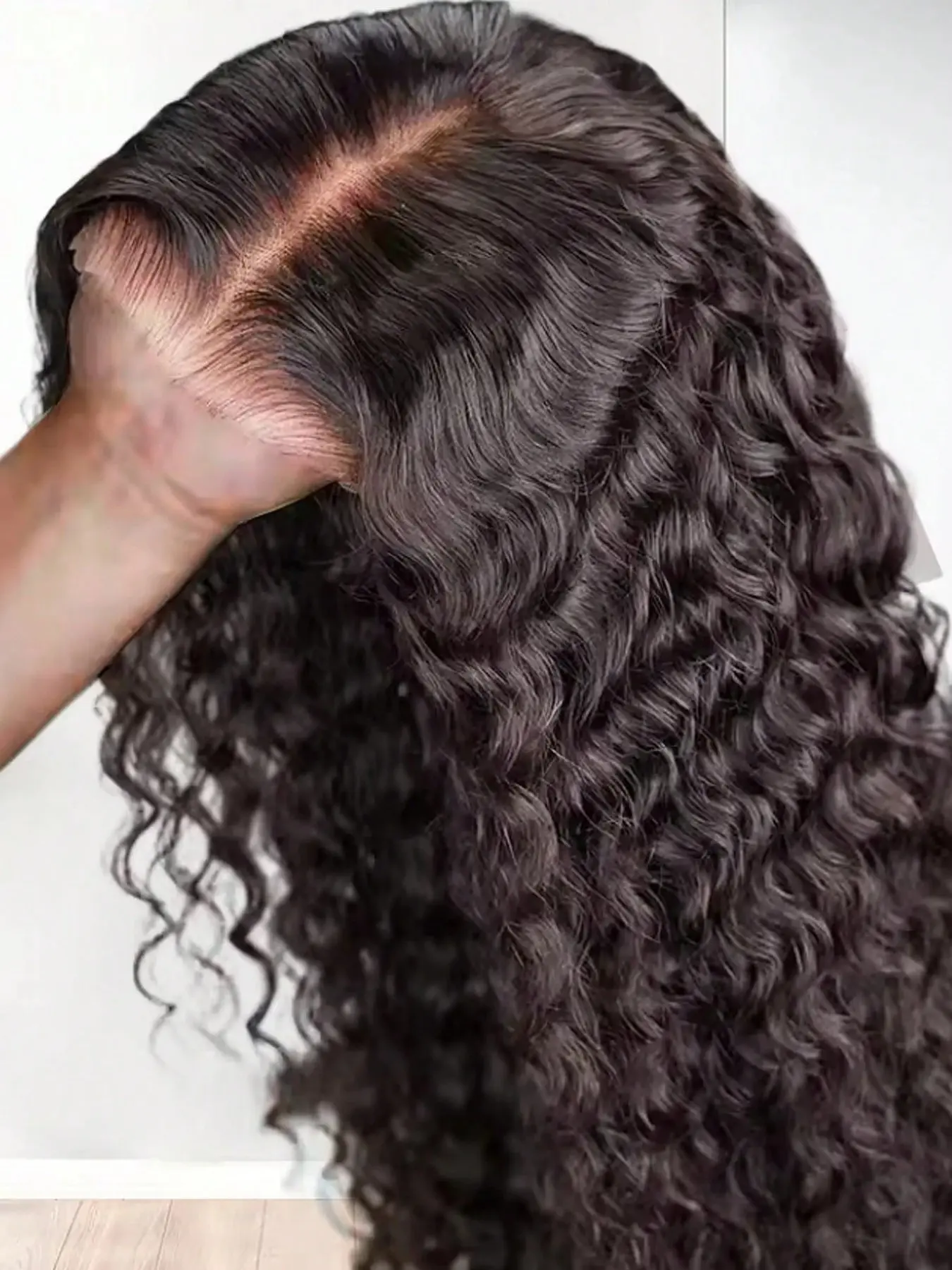 Water Wave Glueless Wig Human Hair Curly HD Lace Front Wig  Deep Wave Frontal Wigs For Women Wear Go Pre Cut 5x5 HD Lace Closure Wig