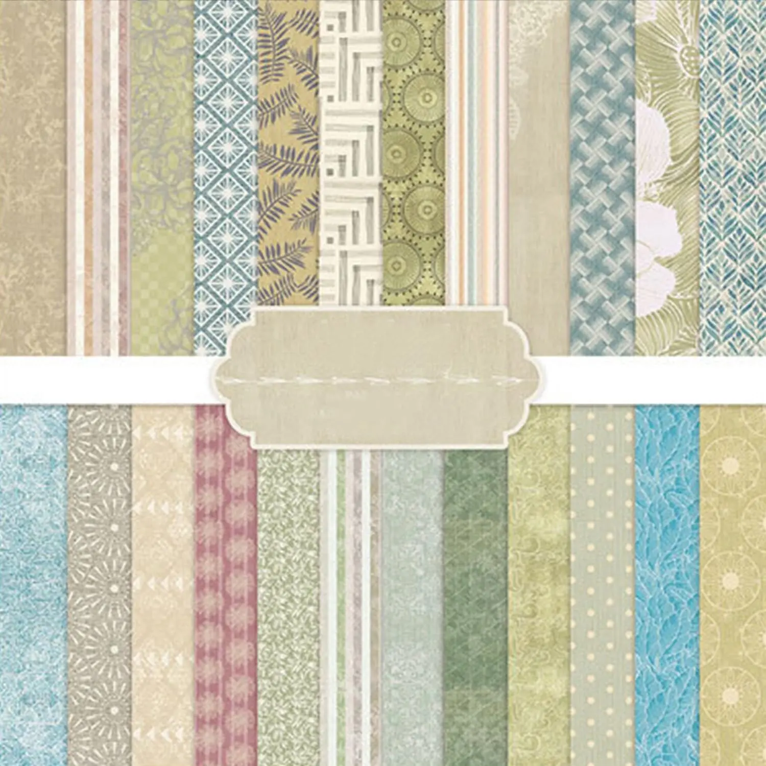 6 Inch Patterned Aesthetic Scrapbook Paper Pad - 24 Sheets Double Sided  Origami Supplies for Journals Decoupage Collage Art Cards DIY  Wrapping Folded Photo Album Decor Craft