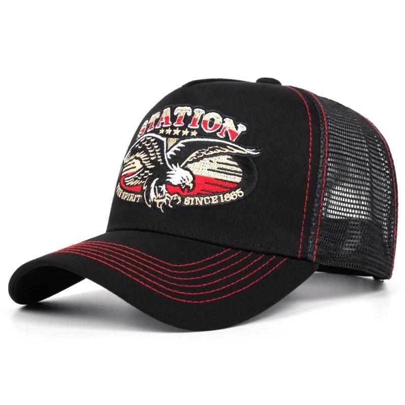 Hot Sale Unisex Summer Fishing Cap Breathable Mesh Trucker Hat Men Women Big Fish Fisherman Sports Snapback Hat Outdoor Cap