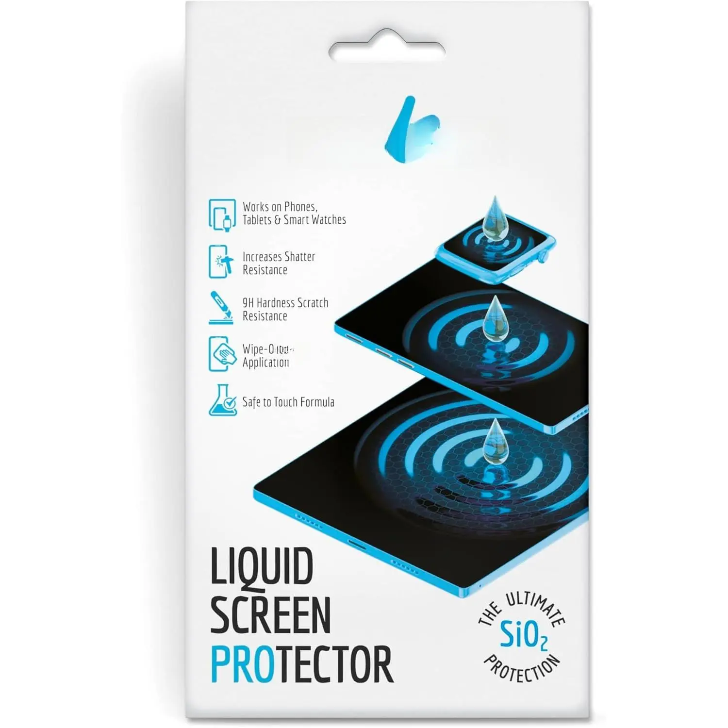 Liquid Glass Screen Protector - Wipe  Scratch and Shatter Resistant Oleophobic Nano Protection for  Phones Tablets  Watches