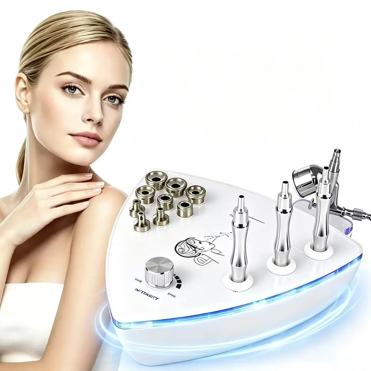 Exfoliating Beauty Device Replacement Head, Micro Sculpting Exfoliation Tool, Electronic Diamond Micro Sculpting Exfoliation Head, Facial Tools