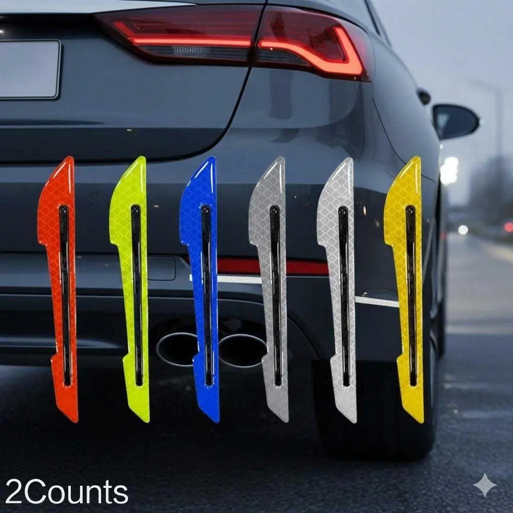High-Reflective Safety Stickers for Car Side Mirrors & Door Handles, Waterproof Anti-Scratch Adhesive Warning Decals, Easy to Install for Cars SUV Trucks Universal Vehicle Safety Accessories