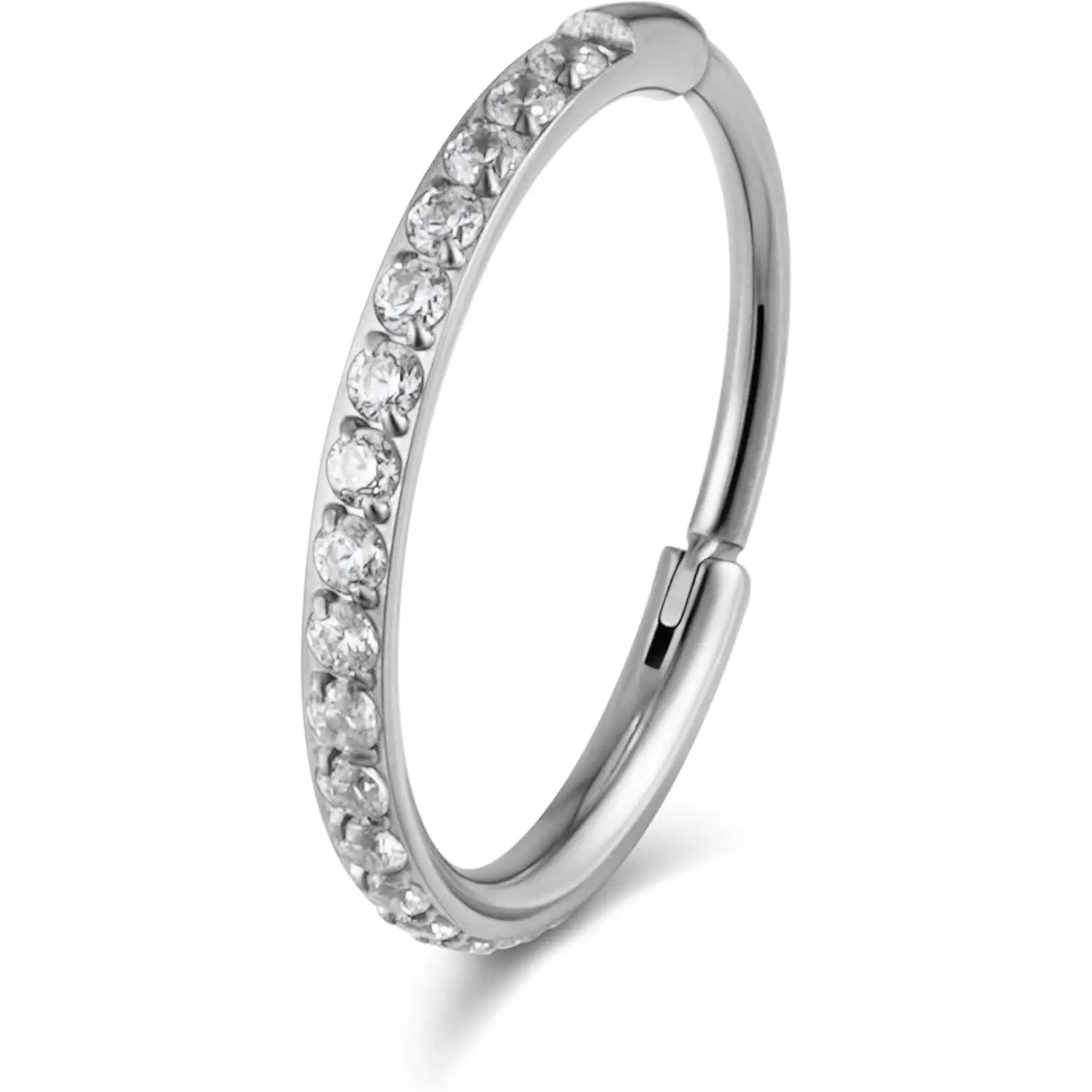 ASTM F136 Titanium 20g Piercing Hoop 6mm 8mm 10mm 12mm for Forward Helix, Helix, Tragus, Rook, Conch, Lobe