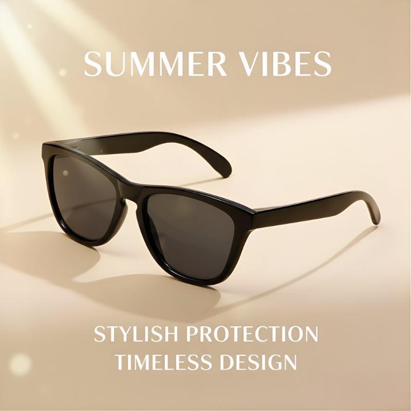 Unisex Summer Vibes Square Polarized Sunglasses, Choose Your Style Premium UV400 Protection Lightweight Mirror Lens Sun Glasses for Men Women Driving Vacation Outdoor Daily Wear