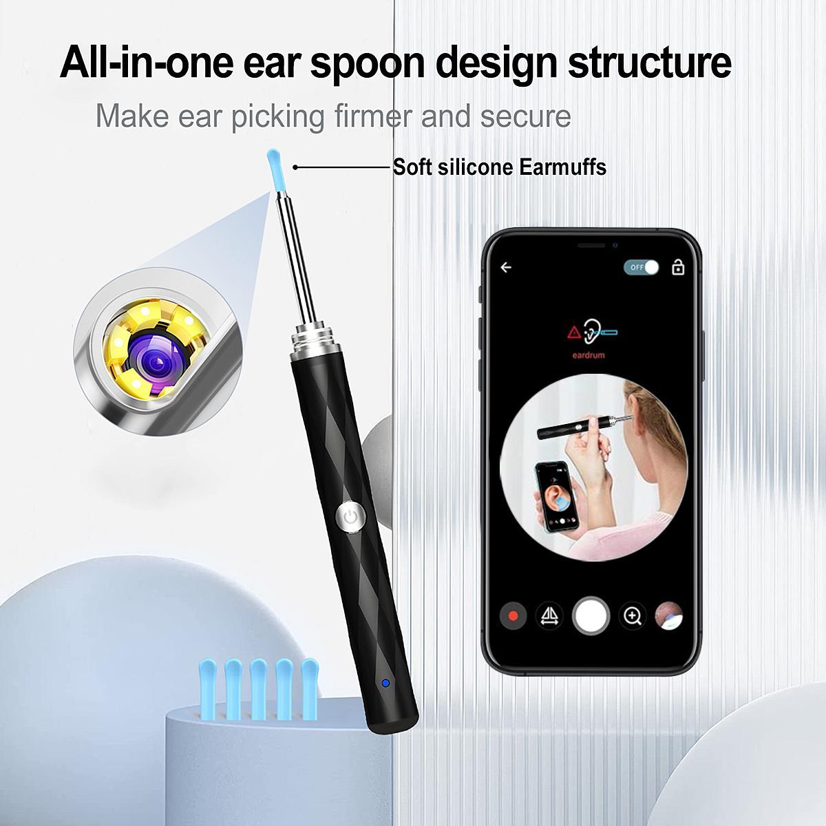 1pc Ear Wax Removal, Efficient Ear Cleaning Earwax Removal Tool with Rechargeable Ear Wax Removal Kit, Professional & Home Use Earwax Removal Products