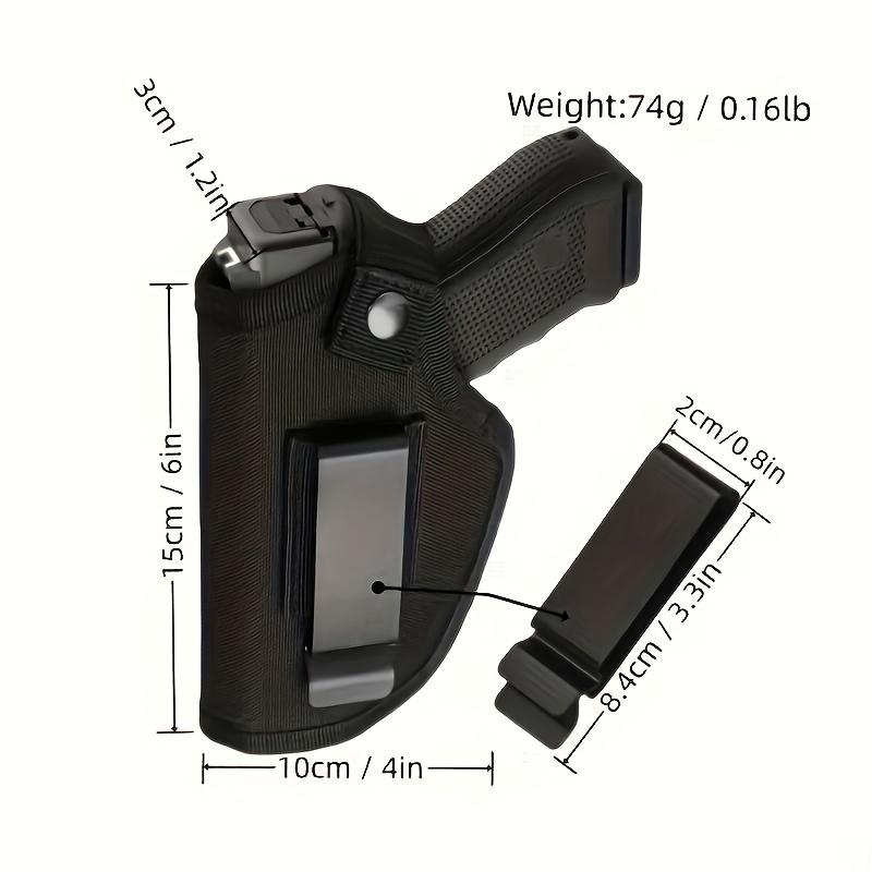 Waist Belt Sling Bag - Concealed Carry, Metal Clip, Suitable for Left and Right Hand Users, Outdoor Training Gear