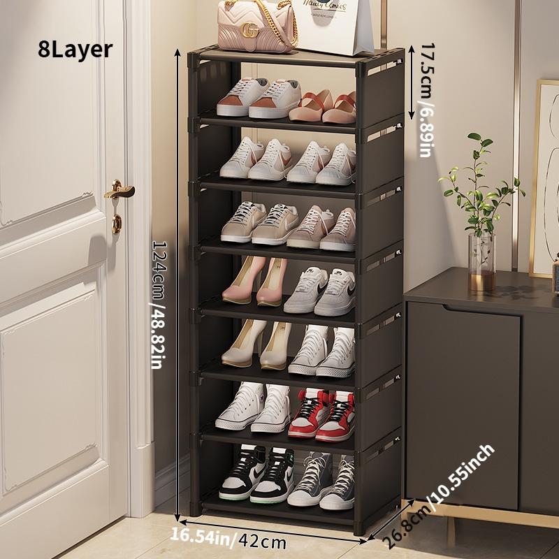 Adjustable Large-Capacity Shoe Rack, Dustproof Shoe Storage Organizer, Shoe Display Stand, Home Organizer for Living Room and Bedroom, Shoe Holder