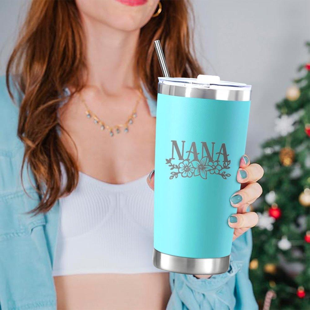 1pc - 20oz/591ml Stainless Steel Nana Grandma Coffee Cup | Multipurpose, Reusable, Hand Wash Only, 304 Stainless Steel, Ideal for Birthday and Mother'S Day Gifts