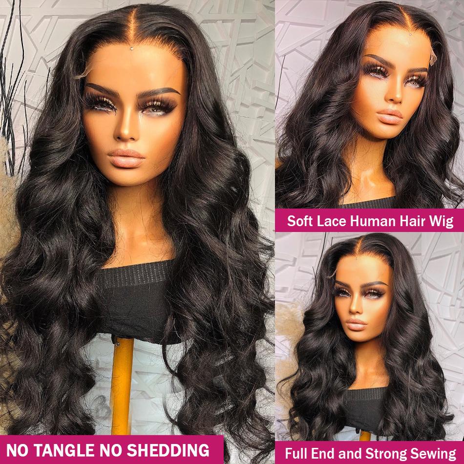 Bling Hair Body Wave Lace Wigs For Women Real Human Hair Wigs Hd Transparent 13x4 Lace Frontal Wig 34 36 Inch 13x6 Lace Frontal Wig Pre Plucked 180 Density #TikTokShopHolidayHaul