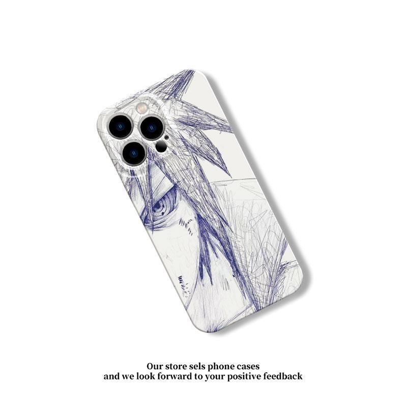 Viral Aesthetic Popular NARUTO Lovers Sasuke Sakura Phone Case for iPhone 11 12 13 14 15 16 17 Pro Max Plus Naruto White Film Cartoon shockproof Cover