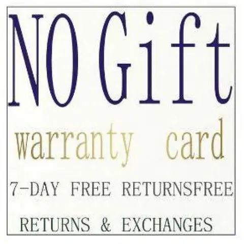 NOGIFT!!! WARRANTY CARD!!!