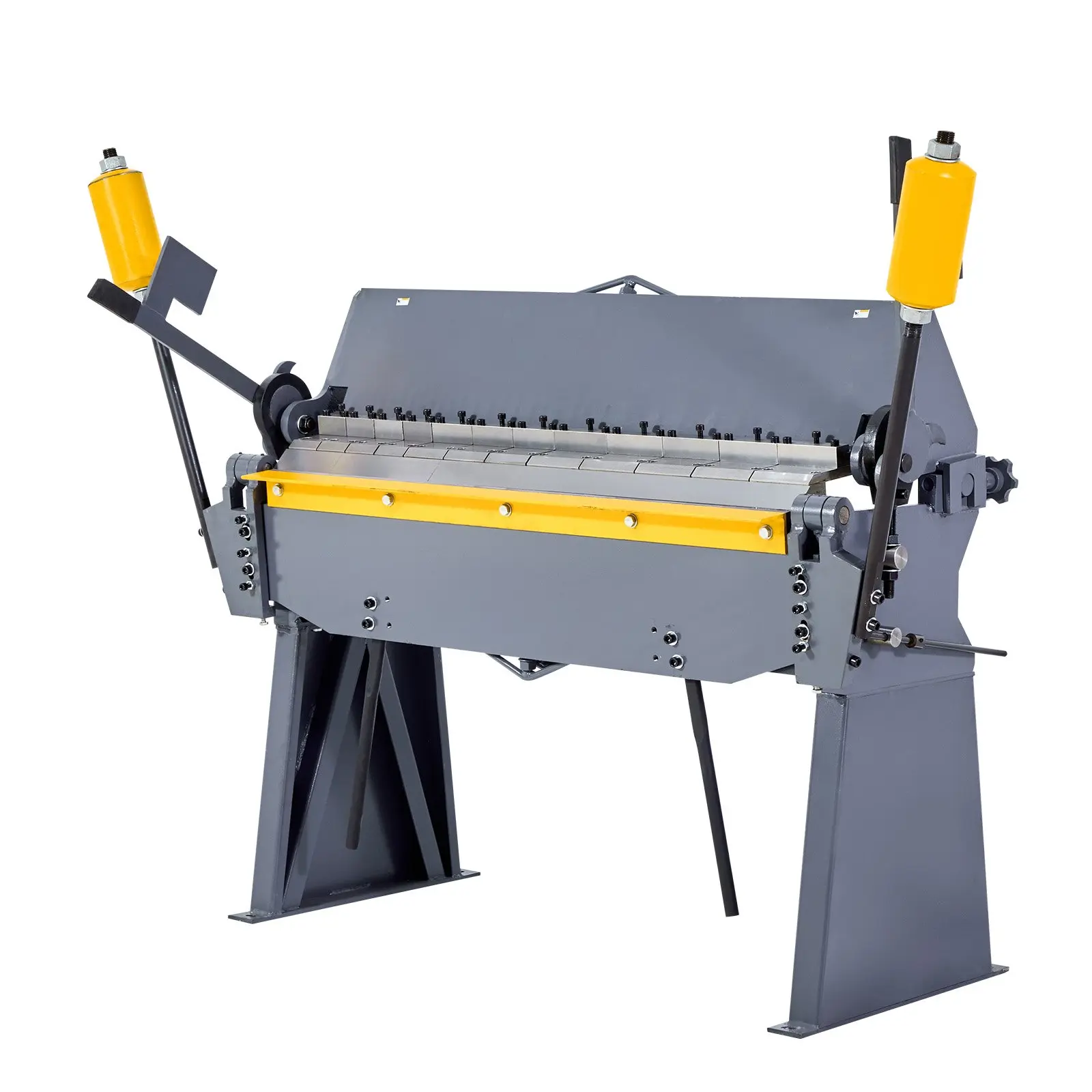 【DealsForYouDays】VEVOR Box and Pan Brake, 48 in Sheet Metal Bending Brake, 12-Gauge Mild Steel Capacity, 0-135 Degree Adjustable, Metal Bender Machine with 8 Fingers, Heavy-Duty Aluminum Folder for Precise Bending