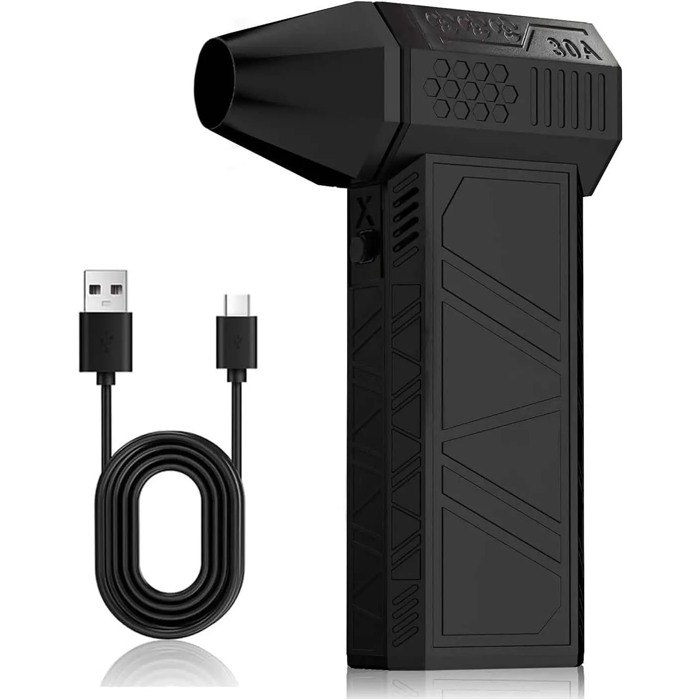 Compressed Air Duster - 130000RPM Brushless Cordless Blower, 5000mAh Rechargeable, 3-Speed Mini Duster with Fast Charging for Computer, Keyboard, Car, Home Cleaning