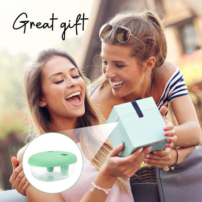 1 PC 2-In-1 No-Mess Snack Container with Fingertip Cover, Reusable Leak Proof Food Storage, Ideal for Travel Camping Outdoor Party