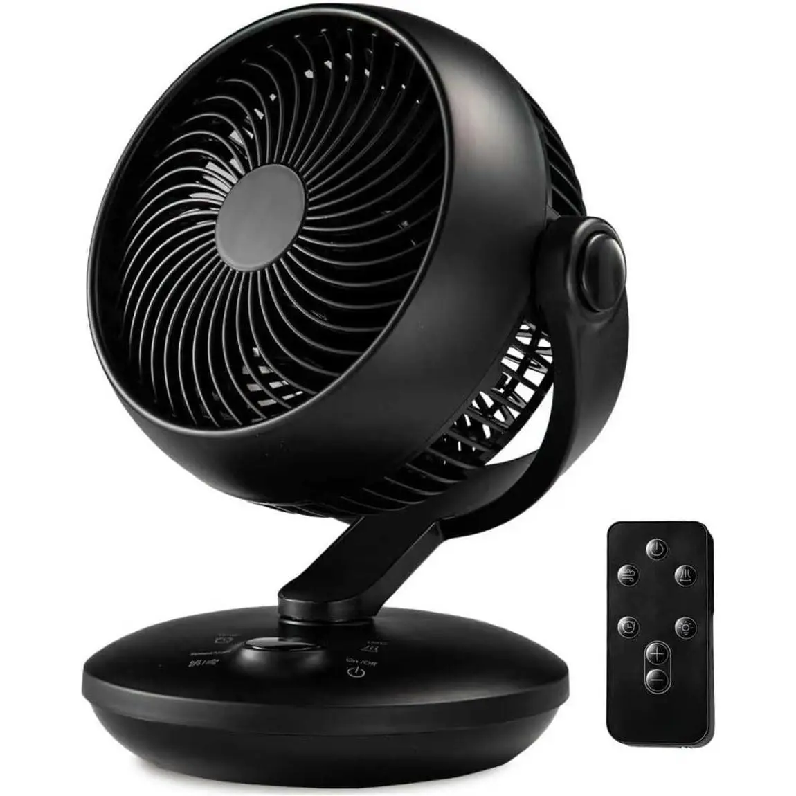 Fan for Bedroom with Remote,28dB  Control, Ultra Quiet Desk Fan, 9-Hour Timer, 70ft  Airflow, 10-Inch High-Velocity Air Circulator Fan,8-Speed Oscillating Table Fan for , Dorm,Office
