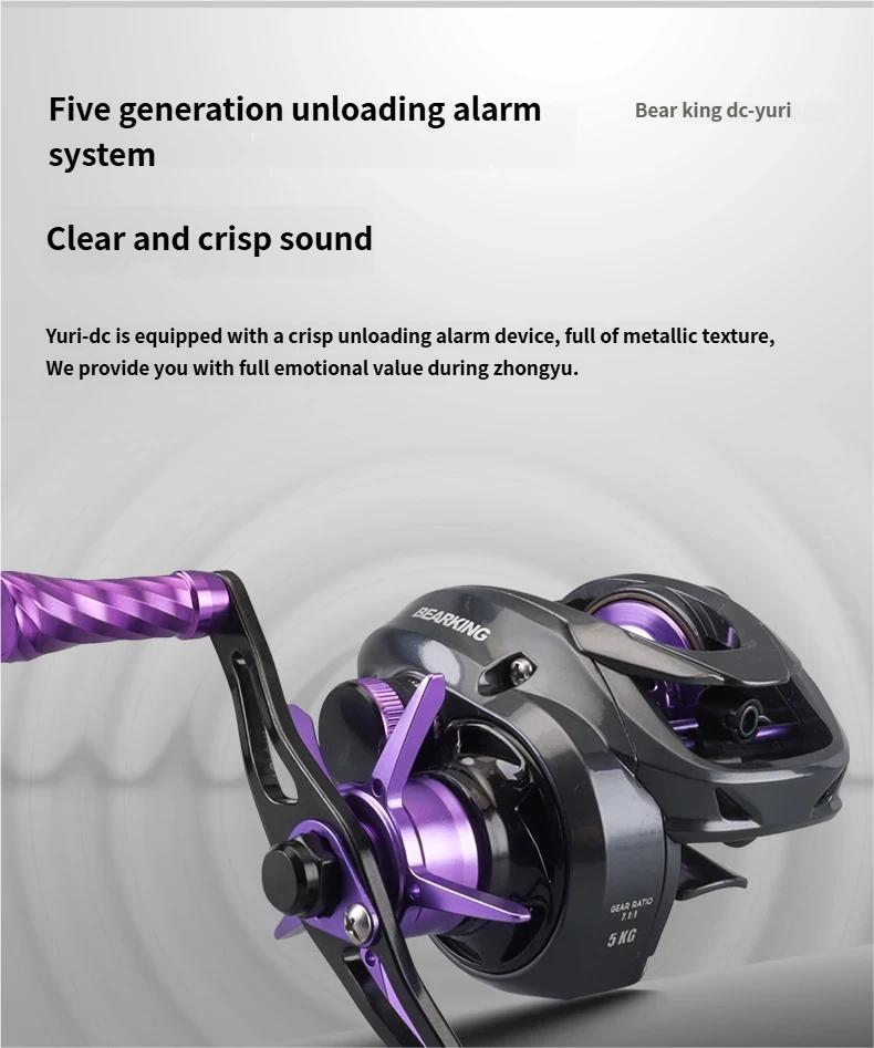 Xiongwang Yuri DC Baitcasting Reel, Intelligent Electronic Brake Fishing Reel, Lightweight Carbon Long Casting Reel for Bass Fishing