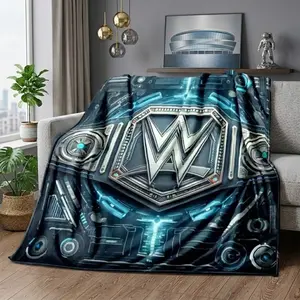Viral WWE Wrestling Flannel Blanket For Adults And Kids, Soft Cozy Lightweight Plush Throw, Sofa Bed Living Room Travel Blanket, Home Decor Gift For Wrestling Fans