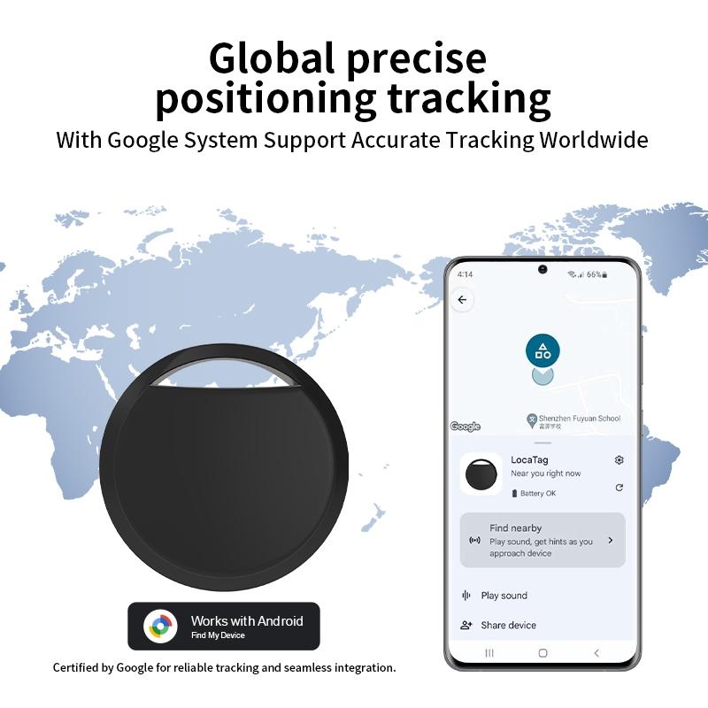 Smart Android GPS Tracker,Google Locator Bluetooth Tag Tracking For Works with Android Find My Device,Anti-lost device for Keys, Wallet, Luggage, Pets Precise positioning For Android Smartphone Locator, Gps Vehicle Tracker