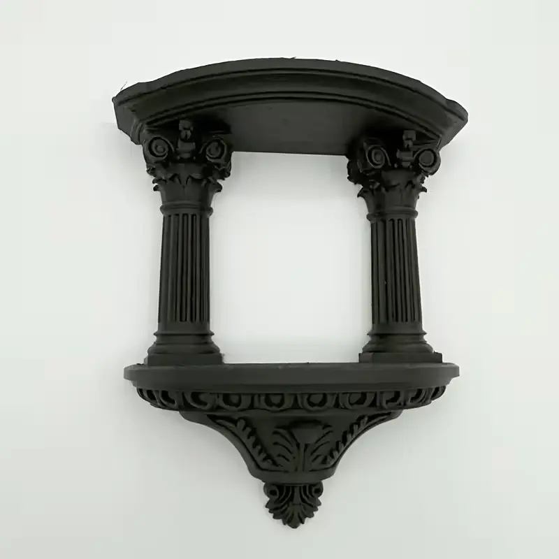 Vintage Roman Column Wall Mount Shelf, European Relief Wall Decor, Living Room Entryway Display Rack, Artistic Niche, French Vintage Wall Bracket, Decoration
