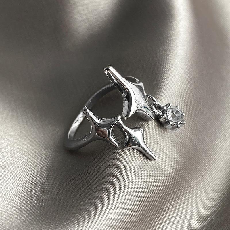 [Phantom Ring] French-style unique moonstone ring with a high-end feel, niche ins-style simple women's ring