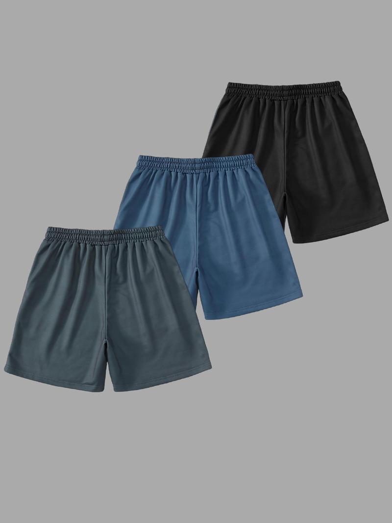 Men's Striped Print Drawstring Waist Shorts, Regular Fit Casual Comfy Breathable Athletic Shorts for Summer, Men's Bottoms for Daily Wear