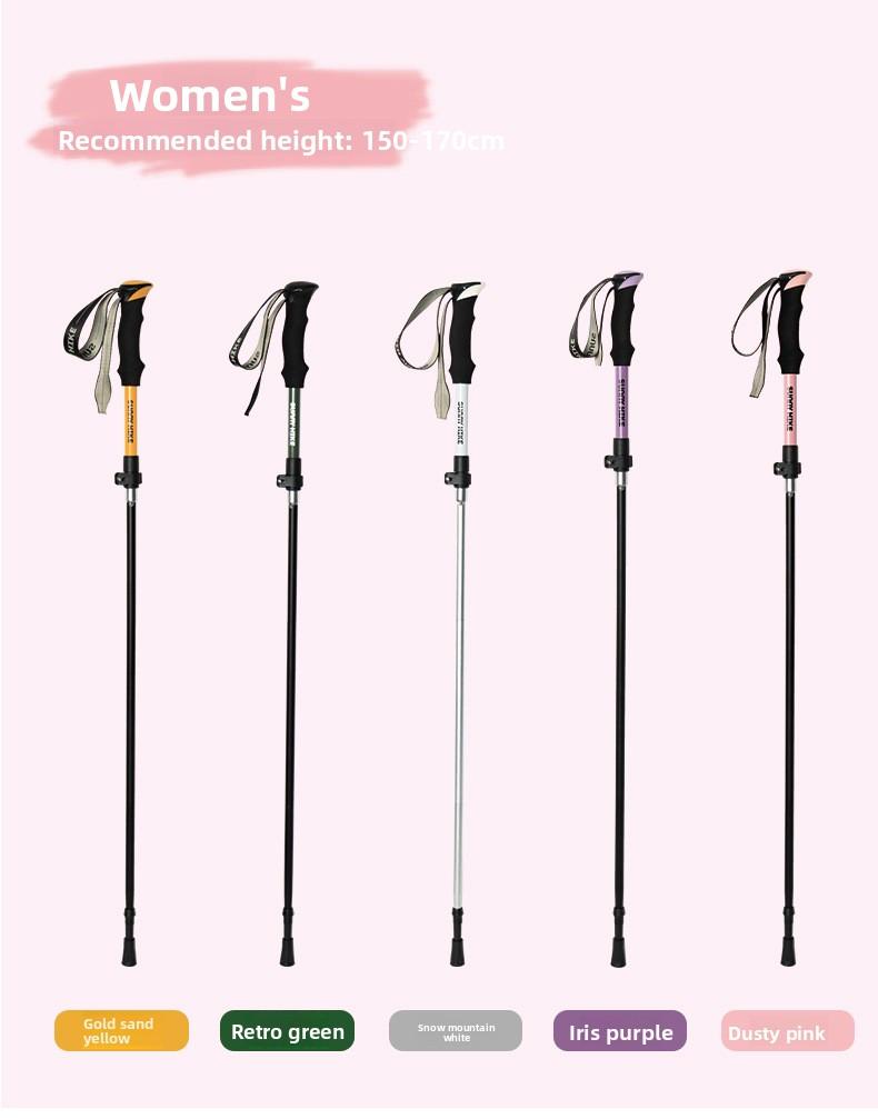 Folding hiking poles ultralight carbon fiber trekking poles professional outdoor hiking gear walking sticks climbing