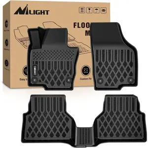 Nilight TPE Floor Mats for Volkswagen Tiguan 2009-2016, 2017 - Custom Shaped via Advanced CNC Cutting Machines, All-Weather Heavy-Duty Liners, Fast Cleaning, Protects from Debris