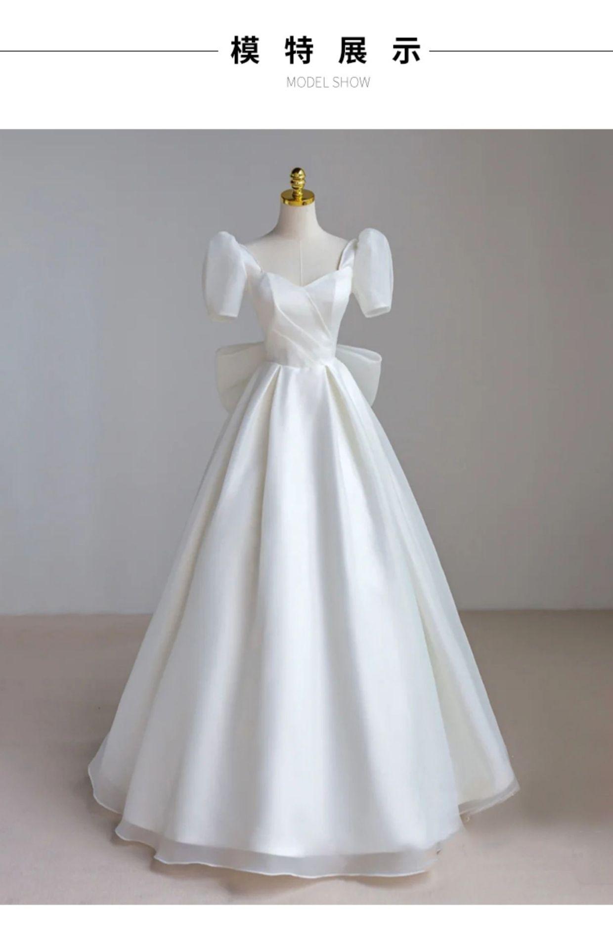 2026 French Light Wedding Dress – Minimalist Forest Style Bridal Gown for Departure & Travel Photography, Ethereal Reception Evening Dress