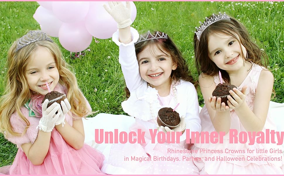 Mini Heart Rhinestone Tiara for Wedding Bride Prom Birthday Pegeant Prinecess Party-1 Pack