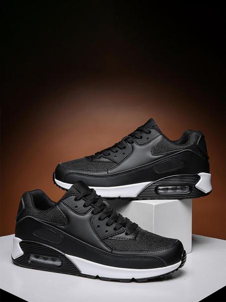 Men's Casual Sports Shoes with Iconic Style and Colorful Design, Comfortable Non-Slip Air Cushion Running Sneakers for Daily Training