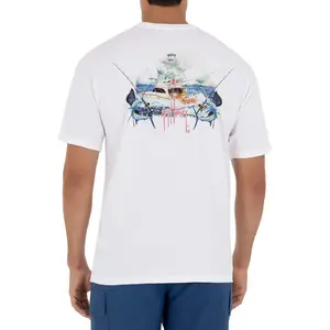 Guy Harvey Men’s Short Sleeve OG Cotton Graphic Pocket T-Shirt