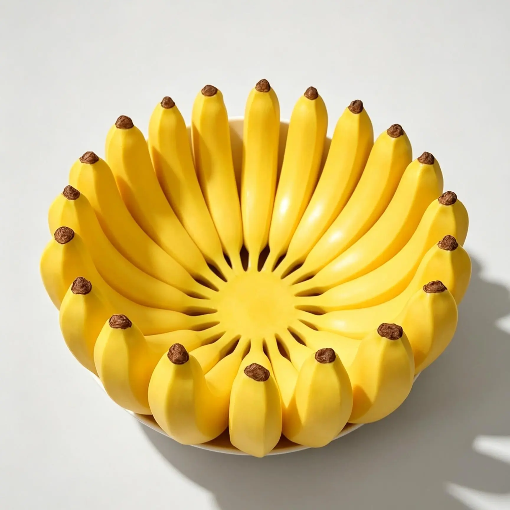 3D Printed Banana Shaped Food Trays for Fruit and Candy, Modern Holder for Kitchen Counter or Desk, Office Snack Decorative Plate, Plastic Dessert Plates