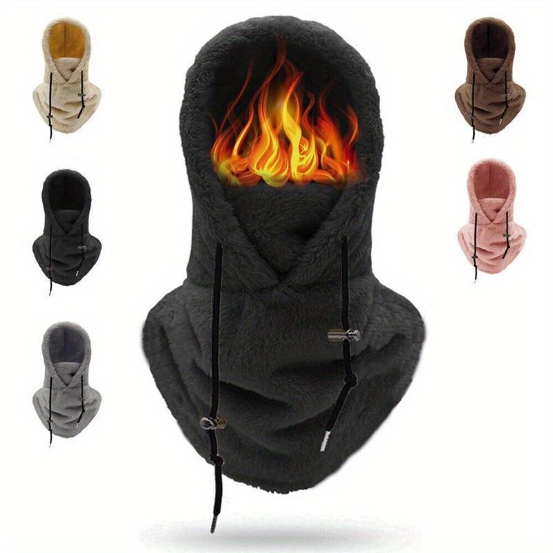 2PCS  Hood Ski Mask Winter Balaclava Windproof Warm Hood Cover Hat Cap Scarf