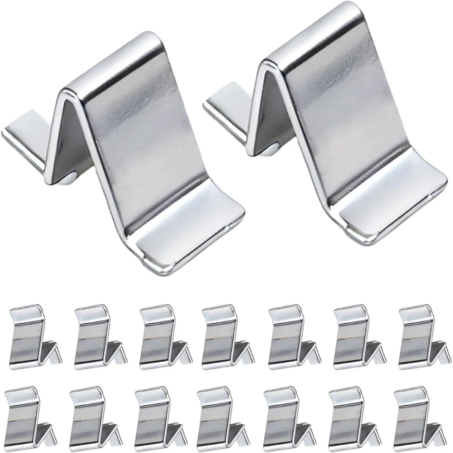 Heavy Duty Adjustable Shelf Support Clips, Compatible with Metal Cabinets and Shelves, for Garage Shelving, Kitchen Cupboards