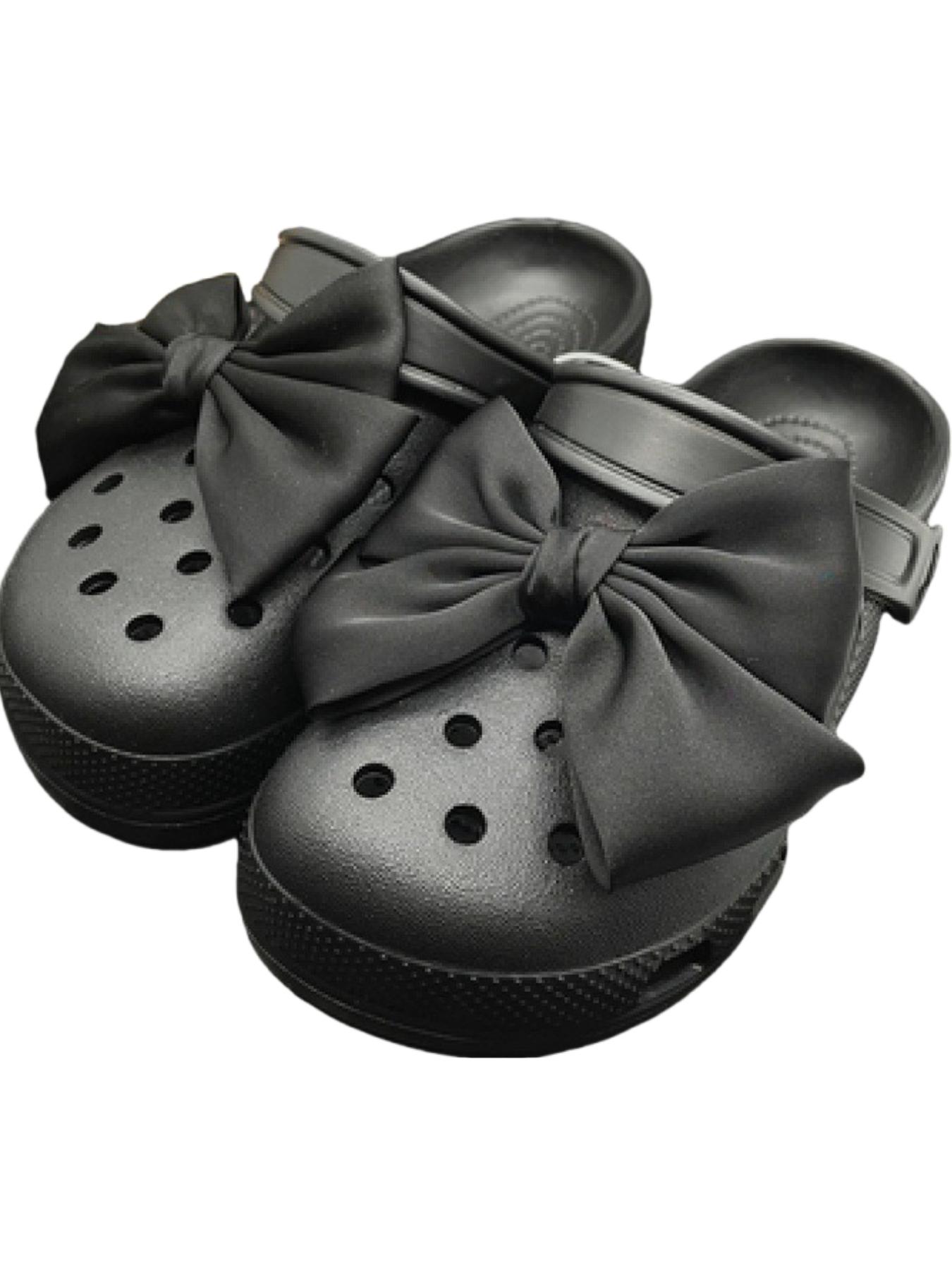 Solid Color Bowknot Design Shoes Decorations, Cute Shoes Jewelry for Women & Girls, Fashionable Shoes Decorations for Clogs, Shoes Diy Accessories, Croc Jibbitz
