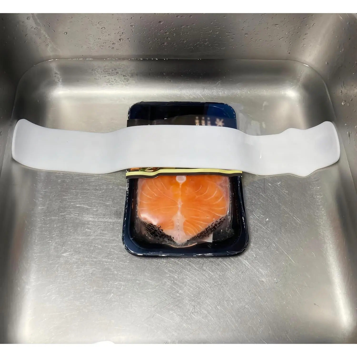 Thaw Belt - (White) Thaws frozen meat  &   - Thaws in minutes instead of hours