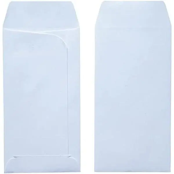 500  Open-End Drive-In  Envelopes — Large Envelopes Self Seal  Organizer — Budgeting Envelopes — Receipt Envelopes (Large, 3-3/4” x 7”)