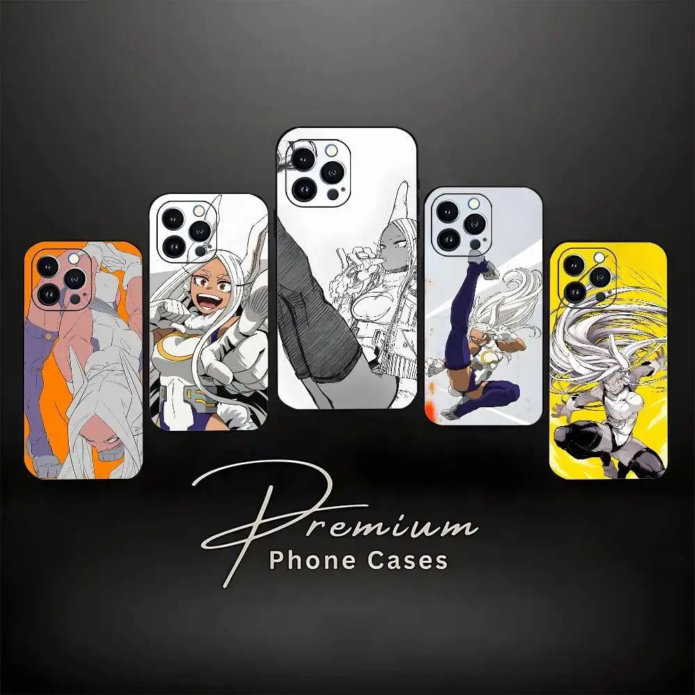 Anime Rumi Usagiyama Mirko Printed Art Personalized Phone Case - High-Detail Black Soft Silicone Cover with Protection, Easy Access, Shockproof for iPhone 11-17 Pro Max/Plus & Samsung Galaxy S23-S25 Multi-Model Accessories