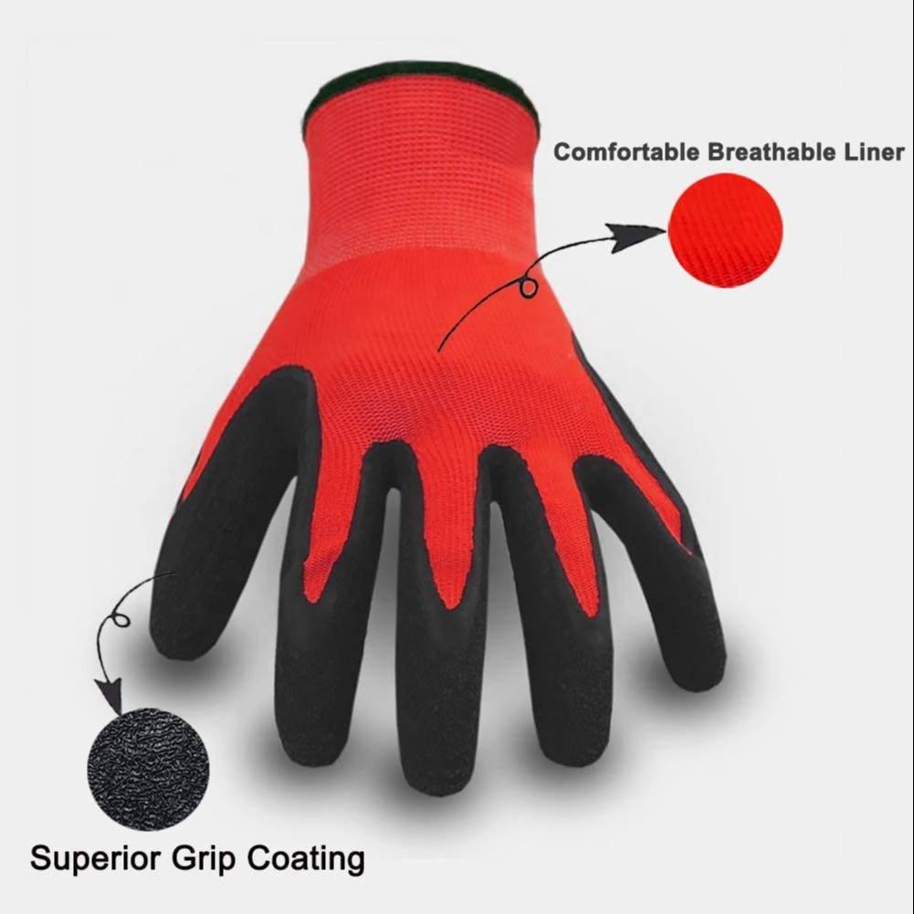 Work Gloves, Anti-slip Textured Hand Protector, Universal Wear Resistant Glove, Breathable Working Glove for Woodworking, Construction Site, Farm Work, Garden Tools, Work Gloves Ultimate