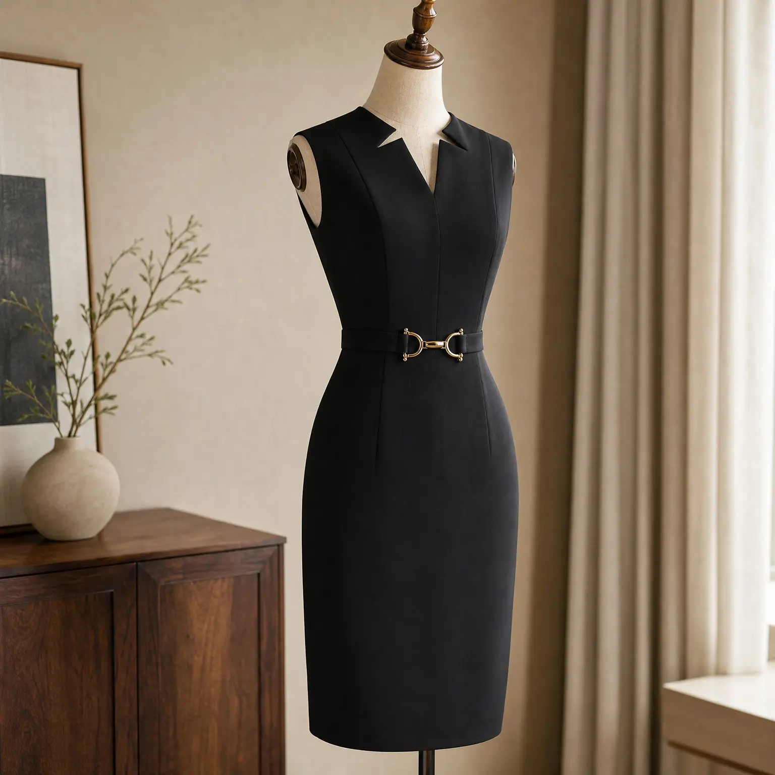 Women's Midi Dresses for Work Business Formal Funeral 2026(Gift)