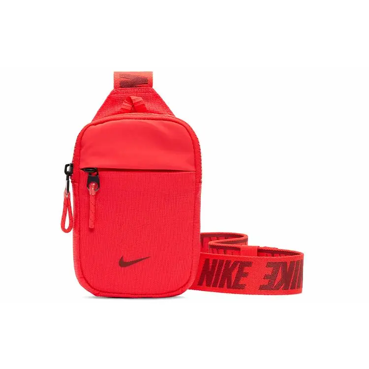 Nike Sportswear Essentials Polyester Waist Bag for Men and Women, Casual Style in Cedar Red