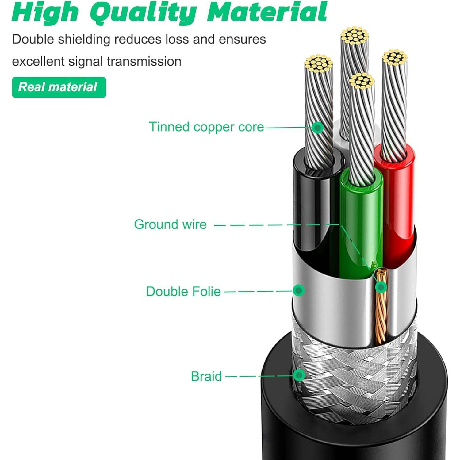 2 Pack 10Ft Controller   for PS4, Play and Charge  USB Charger High Speed Data Sync Cord for   4 PS4 Slim/Pro Controller,  One S/X Controller, Android