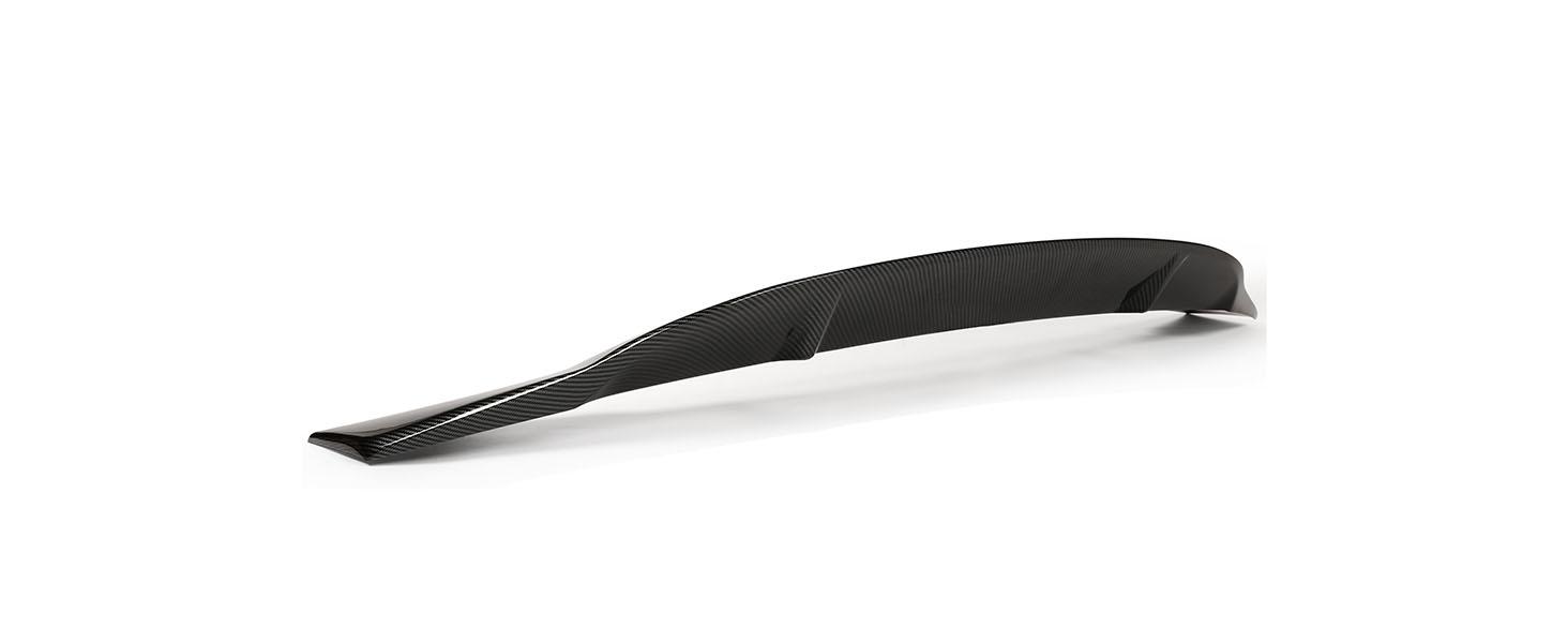 Duckbill Spoiler Wing Compatible with 2008-2014 Mercedes Benz W204 C-Class C180 C200 C250 C300 C350 C63 All Sedan Models Tail Wing Rear Trunk Lid ABS Plastic (Carbon Fiber Color)