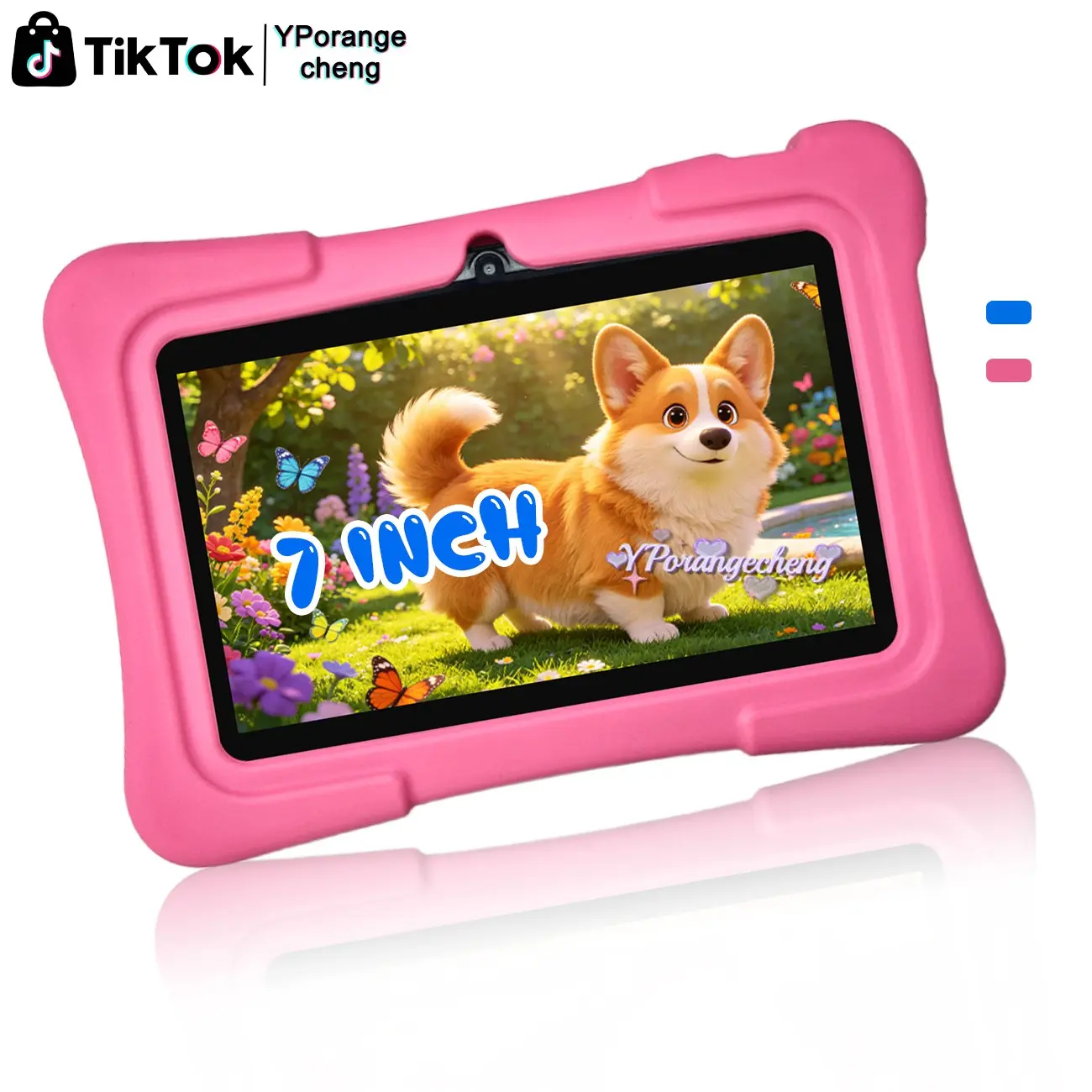#BackToSchool 7 Inch Android Kids Tablet,Compatible with IWAWA Educational Software for Multi‑Subject Learning,Education & Entertainment,Smart Parental Control,Dual Cameras,WiFi & Bluetooth Support,Ideal Holiday Gift for Kids,Blue Pink Optional