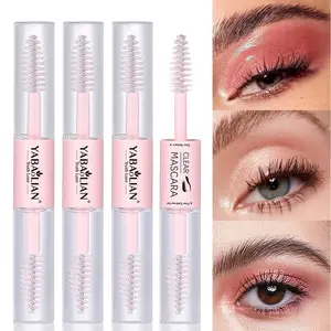3-Piece Dual-Ended Transparent Mascara & Brow Gel, Non-Toxic Balm, Prevents Smudging, Enhances Volume