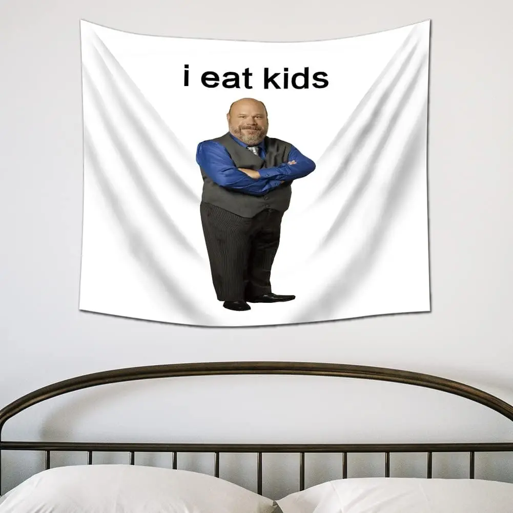 EWRITN Funny Print Humorous Bertram Tapestry - 59.1x51.2in Large Home Supplies, Home Decor for Living Room, Party Backdrop Hanging Decoration